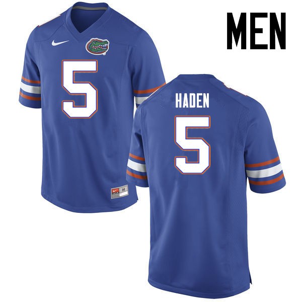 Florida Gators Men #5 Joe Haden College Football Jersey Blue